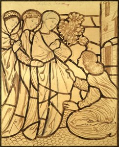 Para onde foi a tua amada, ó bela entre as mulheres (pincel, tinta e lápis sobre papel) de Edward Burne Jones