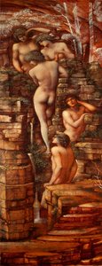 Ninfas de madeira, 1881-85 de Edward Burne Jones