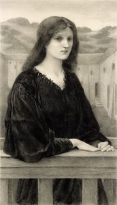 Vespertina Quies, gravado pelo pub Emile Boilvin (1845-99). por Arthur Tooth & Sons, 1897 de Edward Coley after Burne Jones