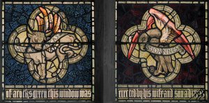 Birmingham, Acocks Green, Virgem Maria, Morris & Co., Edward Burne-Jones, John Henry Dearle (1859-1932), Símbolos dos Evangelistas, São Lucas e São João, 1895