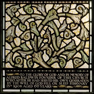 Wilden, Todos os Santos, Morris & Co., Edward Burne-Jones, John Henry Dearle (1859-1932), Dedicação a Alfred Baldwin da janela de Josué, 1902-1914, Louisa, Os Baldwins, Primeiro Ministro, Metodista, Wo de Edward Coley and Dearle Burne Jones