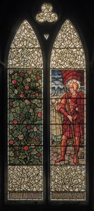 Wilden, Todos os Santos, Morris & Co., Edward Burne-Jones, John Henry Dearle (1859-1932), Folhagem e Josué, 1902-1914, Louisa, Alfred, Os Baldwins, Primeiro Ministro, Metodista, Worcestershire, Artes e Ofícios de Edward Coley and Dearle Burne Jones