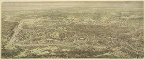 Vista de Bristol para os olhos de um pássaro de Edward Colston Lavars