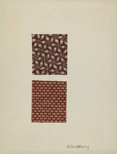 Amostras de algodão impressas de Edward D. Williams