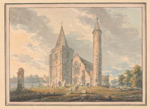 Catedral de Brechin e torre redonda, Forfarshire, Escócia de Edward Dayes