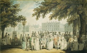 Buckingham House, Parque St.James, 1790 de Edward Dayes
