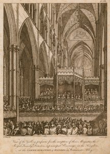 Comemoração de Handel, Abadia de Westminster, Londres de Edward Dayes