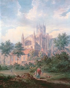 Catedral de Ely do sudeste (detalhe) de Edward Dayes