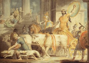 Licurgo entrando em Atenas; e a abordagem de Teseu a Atenas,