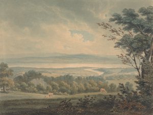 O Encontro dos Rios Severn e Wye, perto de Chepstow de Edward Dayes