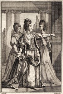Mary Ann Yates como Cleópatra em Drydens All for Love c.1778