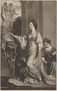 Lady Sarah Bunbury Sacrifício às Graças de Edward Fisher