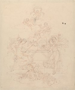 Alegoria da Pintura e da Literatura de Edward Francis Burney