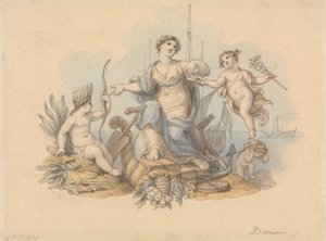 Alegoria do comércio marítimo de Edward Francis Burney