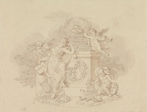 Desenhos de Ilustrações para as óperas de Mozart de Edward Francis Burney