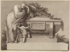 Bilhete Funeral de Sir Joshua Reynolds de Edward Francis Burney