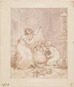 Ilustração para A Nova Boneca: Sem título de Edward Francis Burney