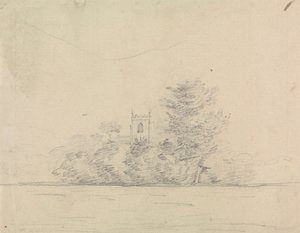 Paisagem com Igreja de Edward Francis Burney