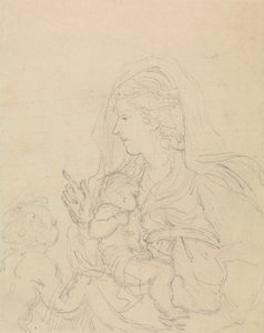 A Madonna e a Criança de Edward Francis Burney