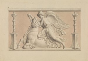 Figura alada a matar um touro de Edward Francis Burney