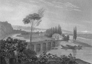 Lyons, da Confluence of the Rhone & Saone, 1827.