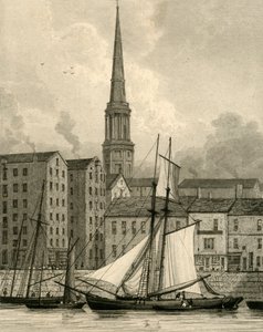 Igreja das docas, Liverpool, c1830 de St. Georges.