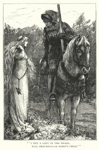 La Belle Dame sans Merci (gravura) de Edward Frederick (after) Brewtnall