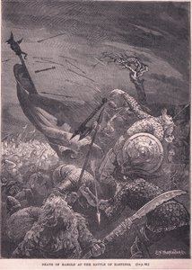 Morte de Harold na Batalha de Hastings AD 1066