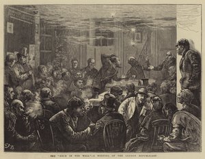 O buraco na parede, uma reunião dos republicanos de Londres de Edward Frederick Brewtnall