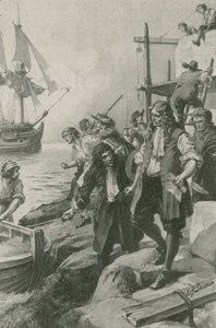 Winstanley levado por piratas (litografia)