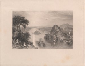 Rochas em Colgong, no Ganges de Edward Goodall
