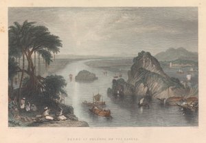 Cena em Colgong no Ganges de Edward Goodall