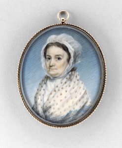 Mary Gould Almy, c.1797-1800 (aquarela sobre marfim de Edward Greene Malbone