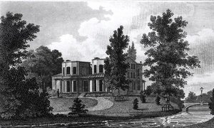 Lord Nelsons Villa em Merton, publicado em 1806 de Edward Gyfford