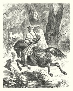 Uma antiga balada reescrita (gravura) de Edward Henry (after) Corbould
