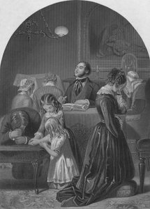 Adoração em Família, c1870 de Edward Henry Corbould
