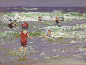 Banhista de mar pequeno de Edward Henry Potthast