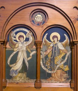 Garstang, St Thomas, Shrigley e Caça (1873-1982), Edward Holmes Jewitt (1849-1929), Angel Reredos, c.1877
