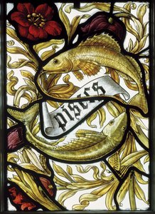 Pownall Hall, Shrigley & Hunt (1873-1982), Edward Holmes Jewitt (1849-1929), Signos do Zodíaco, Peixes, 1886
