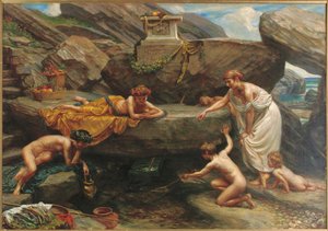 As maravilhas das profundezas: um idílio de Edward John Poynter
