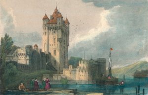 As torres góticas de Ellfeld, c1834. de Edward John Roberts