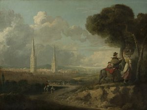Coventry de Hillfields, c.1807 de Edward Junior Rudge