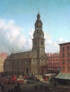 A Igreja do Norte da Holanda, Fulton e William Streets, Nova York, 1869.