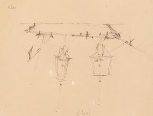 A Sailing Ship [verso] de Edward Lear