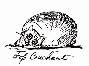 Uma personagem de gato (desenho) de Edward Lear