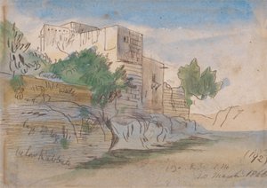 Abaixo de Rabat, Malta de Edward Lear