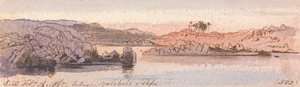 Entre Kalabshee e Tafa, 17h20, 16 de fevereiro de 1867 (502) de Edward Lear