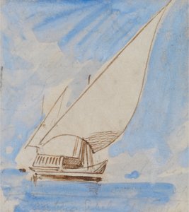 Barco no Nilo de Edward Lear