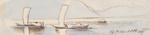 Barcos, 13h00, 27 de maio de 1867 (175) de Edward Lear