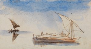 Barcos no Nilo de Edward Lear